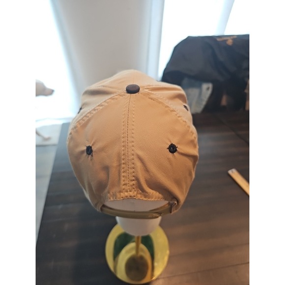Vintage Mens Beige Las Vegas Travel Snapback Adjustable Twill Cap - Picture 6 of 12